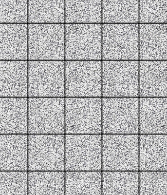 Тротуарная плитка КВАДРАТ - Стоунмикс Белый с черным